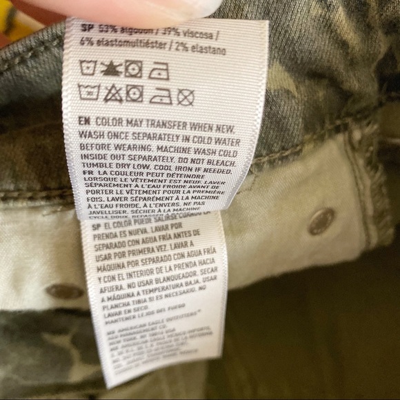 AEO Next Level Stretch Camo Print Denim Jean Skirt - Picture 9 of 10